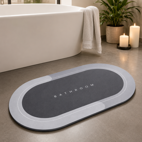 Quick-Dry Stone Bath Mat