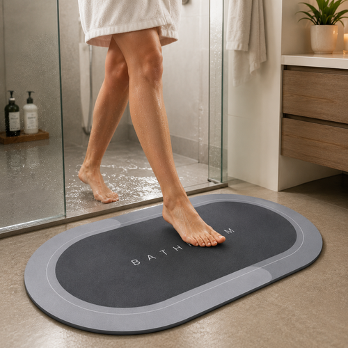 Quick-Dry Stone Bath Mat